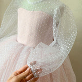 Camila Soft Dots Tulle Flower Girl Dress