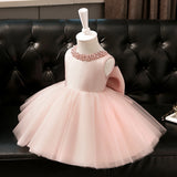 Emilia Beaded Neckline Flower Girl Dress