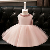 Emilia Beaded Neckline Flower Girl Dress