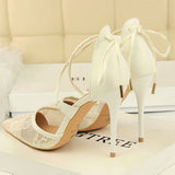 Apricot Stiletto Pointy Heels