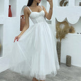 A-Line Sweetheart symmetrical Satin Wedding Dresses With Cascading Ruffles