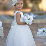 Lydia Beaded Tulle Flower Girl Dress