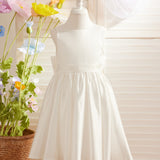 Lyla Simple Satin Flower Girl Dress