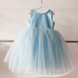 Stella Satin Tulle Flower Girl Dress