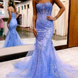 Tinsley |Mermaid Sweetheart Tulle Lace Prom Dress