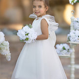 Madison Satin Tulle Flower Girl Dress