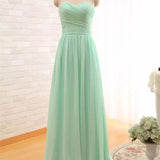 A-Line Sleeveless Floor-length Chiffon Bridesmaid Dress with Criss Cross