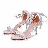 Open Toe Stiletto Ankle-Strap Women's Shoes