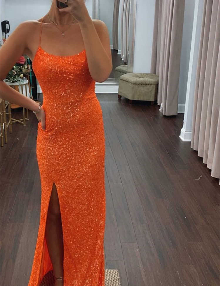 Catalina |Mermaid Sequins Long Prom dress with Slit