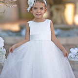 Lydia Beaded Tulle Flower Girl Dress