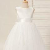 Lydia Beaded Tulle Flower Girl Dress