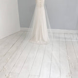 Gorgeous Lace Appliques Long Train Wedding Veil