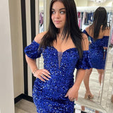 Verity |Bodycon Sweetheart Sequins Homecoming Dress