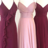 Charming Chiffon Bridesmaid Dresses A-line Simple Gowns