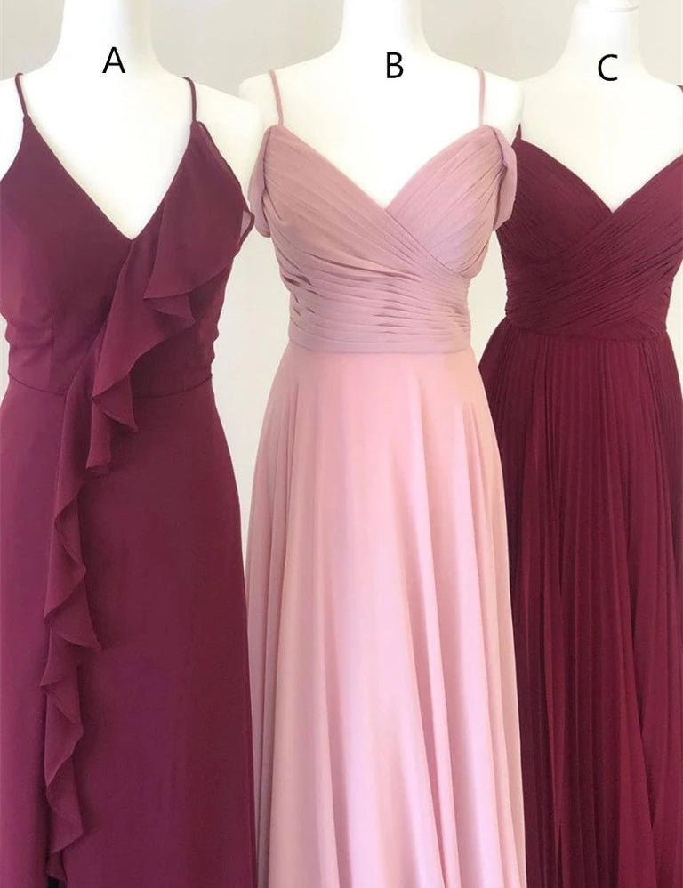 Charming Chiffon Bridesmaid Dresses A-line Simple Gowns