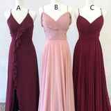 Charming Chiffon Bridesmaid Dresses A-line Simple Gowns