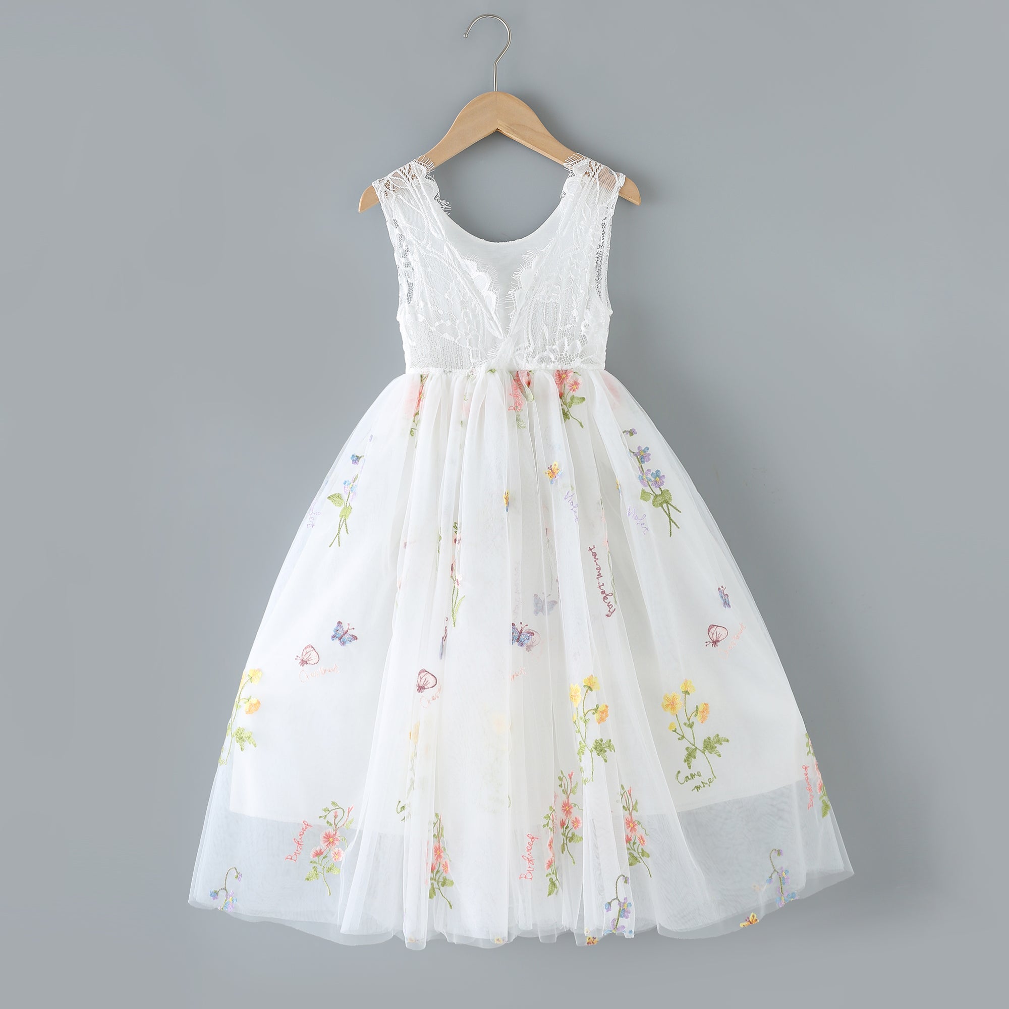 Charlotte Blossom Lace Flower Girl Dress