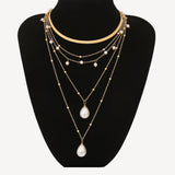 Water Drop Pearl Pendant Necklace