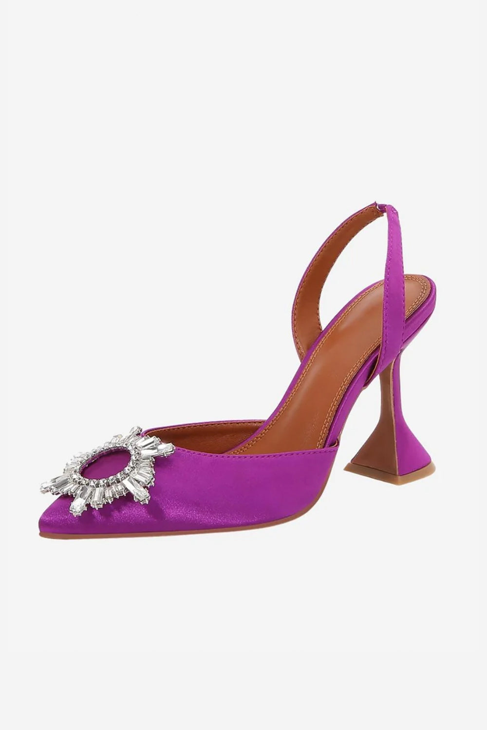 Rhinestone Pointed Toe Stiletto Sandals