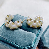 Vintage Pearl Hoop Earrings