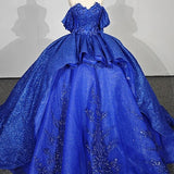 Quinceanera Dress Gorgeous Sweetheart Ball Gown Cap sleeve Court Train