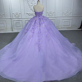 Quinceanera Dress Elegant Party Princess Dress Pearls Strapless Evening Gown Appliques Ball Gown