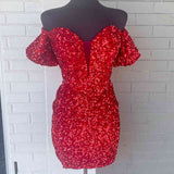 Verity |Bodycon Sweetheart Sequins Homecoming Dress