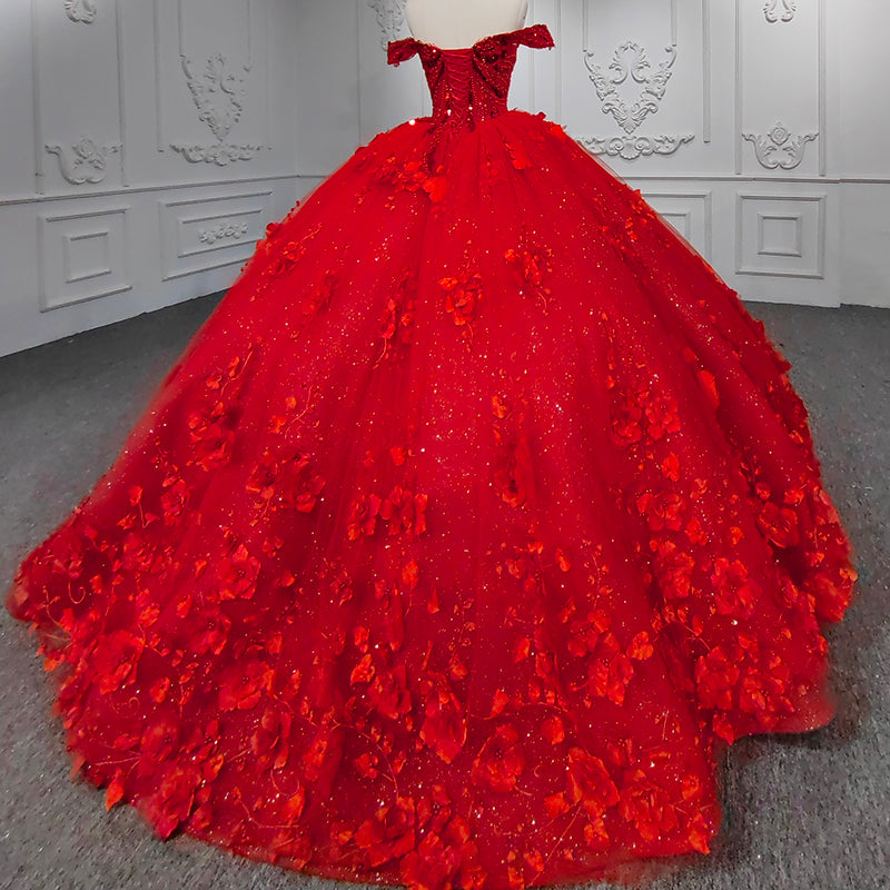 Sweet Valentine Red Quinceanera Dress