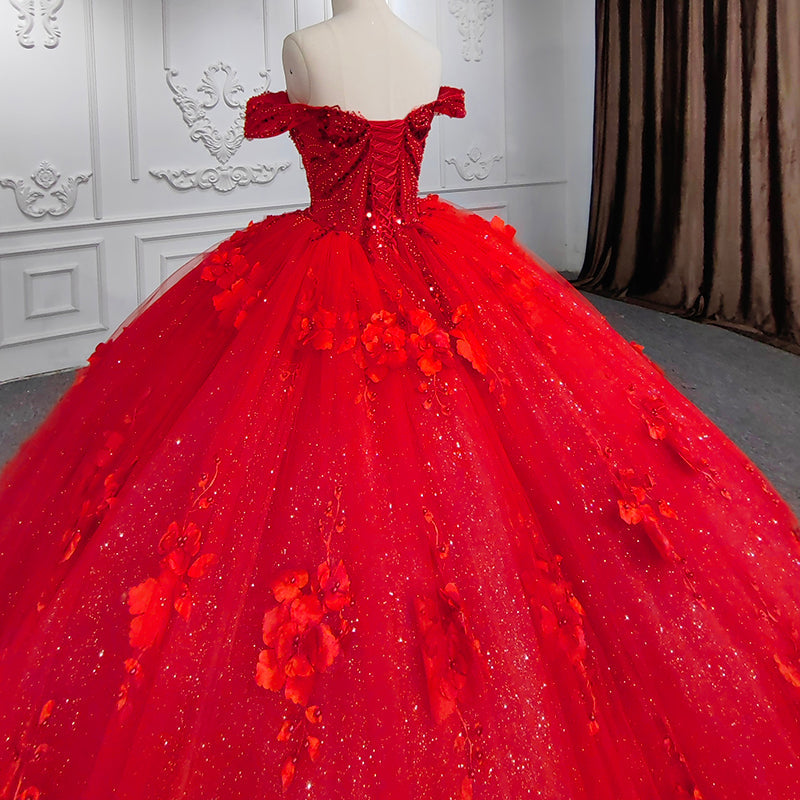 Sweet Valentine Red Quinceanera Dress