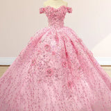 Iraiz | Quinceanera Dress Luxury Ball Gown Appliques Off the Shoulder Sweet Dresses Beading