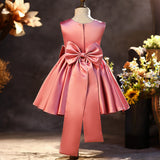 Maya Elegant Satin Flower Girl Dress