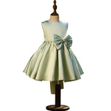 Maya Elegant Satin Flower Girl Dress