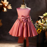 Maya Elegant Satin Flower Girl Dress