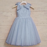 Elena Beaded Mesh Flower Girl Dress