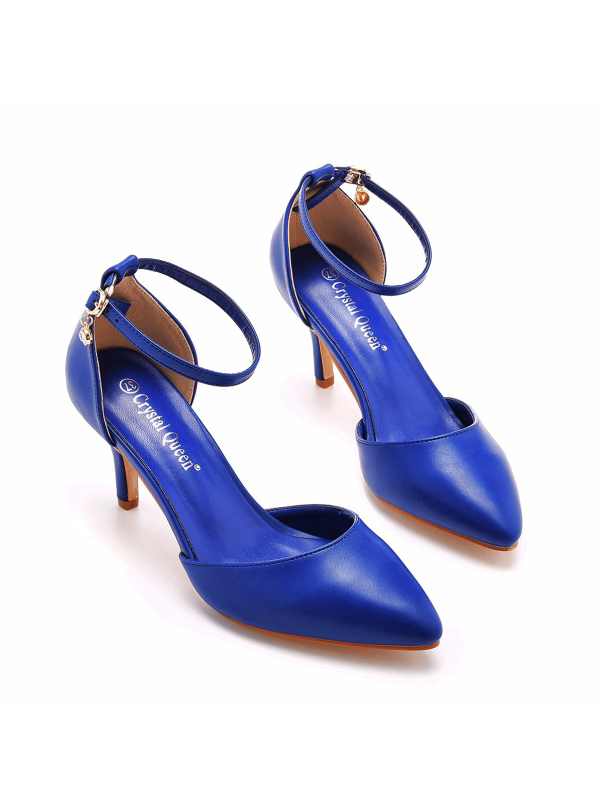 Women&#39;s Wedding Shoes Pointed Toe Ankle Strap Stiletto Heels