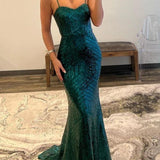 Dorothy |Mermaid Spaghetti Straps Sequin Prom Dress