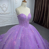 Quinceanera Dress Sparkly Beading Appliques Evening Party Dress Strapless Sweetheart Ball Gown