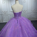 Quinceanera Dress Sparkly Beading Appliques Evening Party Dress Strapless Sweetheart Ball Gown