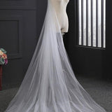 Long Two-Tier Tulle Bridal Veil Wedding Veil