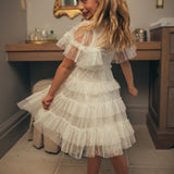 Eliana Layered Tulle Flower Girl Dress