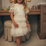 Eliana Layered Tulle Flower Girl Dress