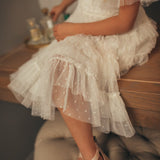 Eliana Layered Tulle Flower Girl Dress