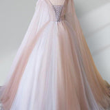 A Line Tulle Khaki Embroidery Appliqued Quinceanera Dresses