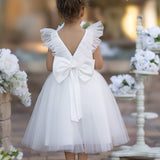 Madison Satin Tulle Flower Girl Dress