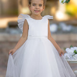 Madison Satin Tulle Flower Girl Dress