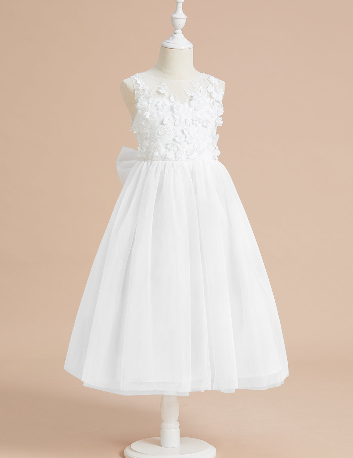 Zoe Floral Lace Flower Girl Dress