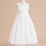 Zoe Floral Lace Flower Girl Dress