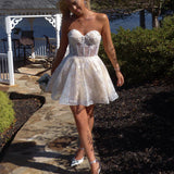 Skylar |A-Line Sweetheart Homecoming Dress