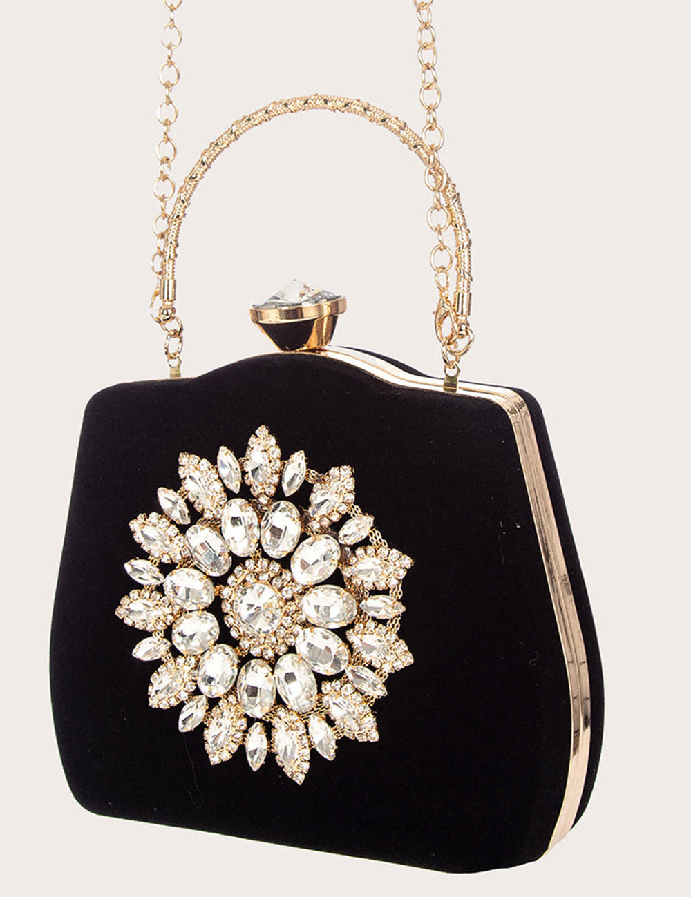 Black Beading Handbag