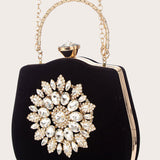 Black Beading Handbag